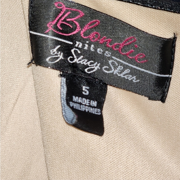 Strapless Navy Cocktail Dress by     Blondie Nites by Stacy Sklar Size 5 NWOT - Picture 8 of 11